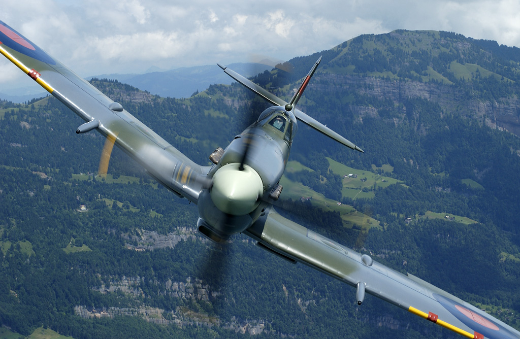 Spitfire en vol